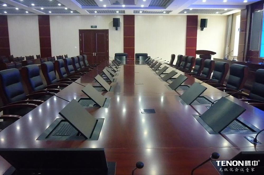 河北某法院（液晶翻轉(zhuǎn)一體機、嵌入式會議單元）