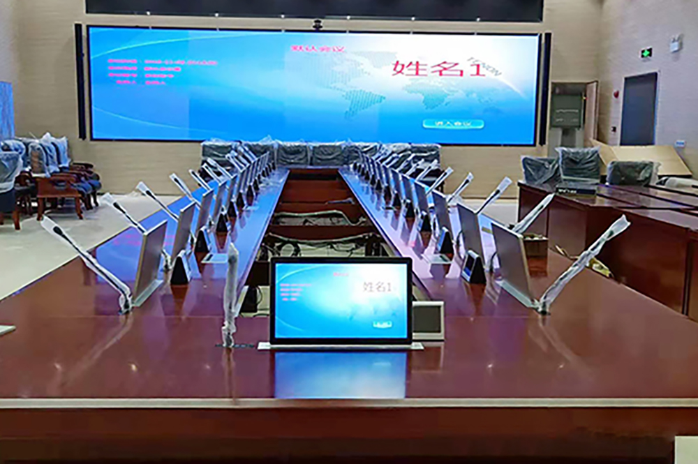 防空指揮中心（液晶升降一體機(jī)、嵌入式話筒、電子桌牌）