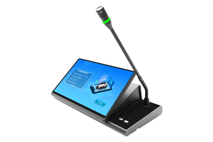 雙屏桌面會議終端（帶鵝頸話筒）